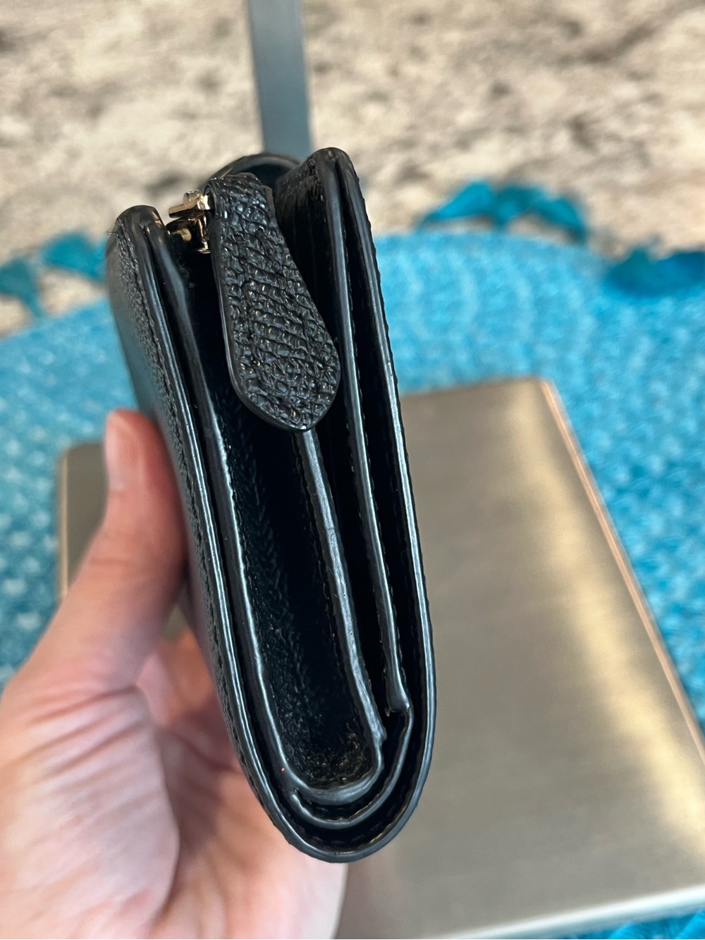 Coach Compact Black Wallet - Picture 6 of 13